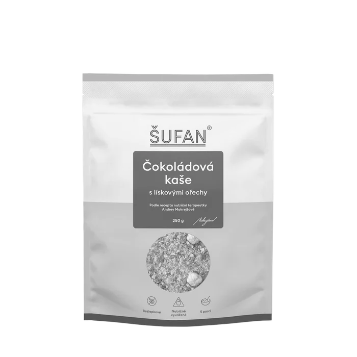 Šufan Čokoládová kaše s lískovými ořechy 250 g